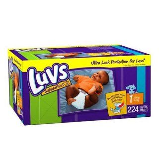 Luvs Diapers, Size 1, Value Pack (Pack of 224)
