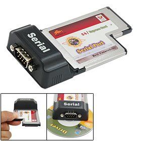 Gino 9 Pin RS 232 Serial Port Express Card for Notebook