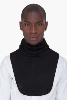 JUUN.J Black Hooded Wool Collar for men