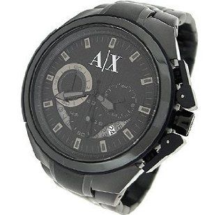 Armani Exchange Chronograph Black Dial Mens watch #AX1116: Watches