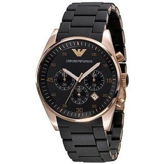 Armani Chronograph Bracelet Black Dial Mens Watch   AR5905 Watches