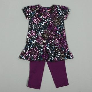 Hype Toddler Girls Teal Legging and Dress Set