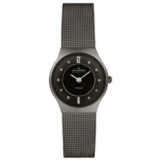 Skagen Womens 233XSTTM Titanium Mesh Bracelet Watch Watches 