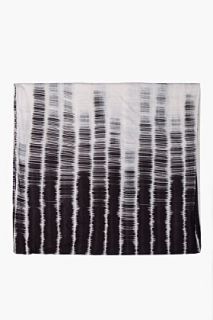 Ann Demeulemeester Striped Two Tone Aura Ombre Convertible Scarf for men