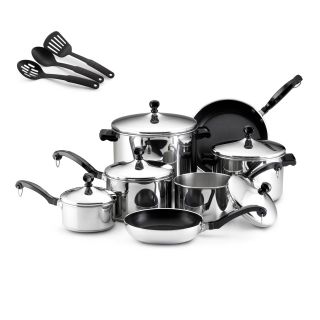 Stainless Steel 15 Piece Cookware Set Today $152.99