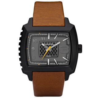 Diesel Mens Brown Leather Strap Watch Today $109.99
