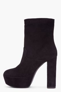 Marni Black Suede Ankle Boots for women
