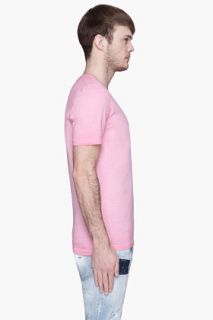 Dsquared2 Heather Pink Ombre Logo Tee for men