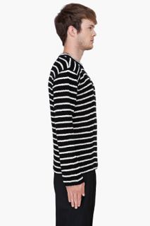 Comme Des Garçons Homme Plus Black Striped Mogal Sweater for men