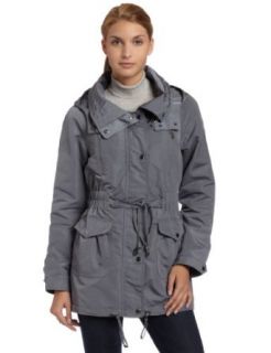 Weatherproof Womens Rain Anorak Jacket,Granite,X Large