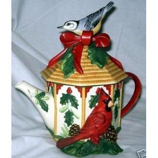 Lenox Winter Greetings Everyday Birdhouse Teapot
