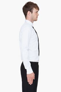 KRISVANASSCHE White Tie Applique Shirt for men