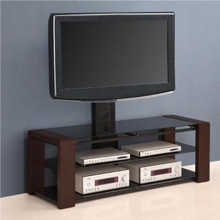 Solid Wood 60 inch 4 in 1 TV Stand with Removable Mount
