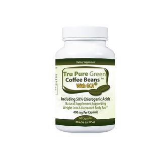 Pure Green Coffee Bean Extract 400mg with GCA Antioxidant (60 Capsules