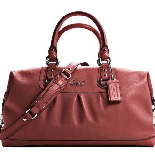 New Authentic COACH Ginger Beet Leather Ashely Satchel Convertible