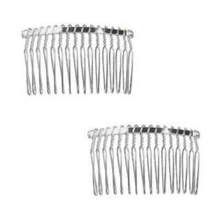 Beadaholique Silverplated Fun Craft Beading Project Fancy Hair Combs