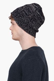 Silent By Damir Doma Charcoal Cashmere & Angora Blend Beanie for men