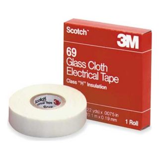 Scotch 69 3/4" Tape, Electrical, White