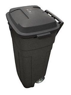 Rubbermaid 2898 04 BLA Wheeled Refuse Can 34 Gal (Pack of 4)   