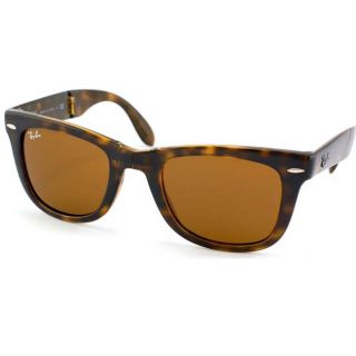 Ray Ban Unisex Folding Wayfarer 710 Havana Wayferer Sunglasses Today