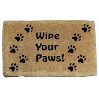 Deluxe Wipe Your Paws Coir Mat (16 x 27)