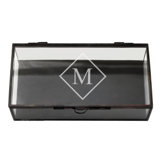 Custom Engraved Rectangle Glass Jewelry Box Today $34.99