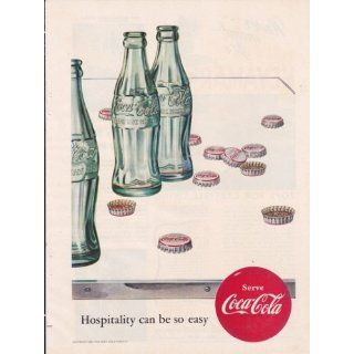 Coca Cola Hospitality Can Be So Easy 1952 Original Vintage