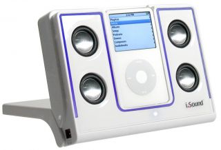 iSound White 4x Glow iPod Speaker