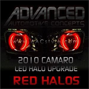 2010 Camaro Headlight ORACLE Halo Kit  Red! :  : Automotive
