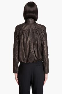 Diane Von Furstenberg Meringue Leather Jacket for women