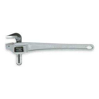 Westward 1XJZ7 Offset Pipe Wrench, Aluminum, 14 in.
