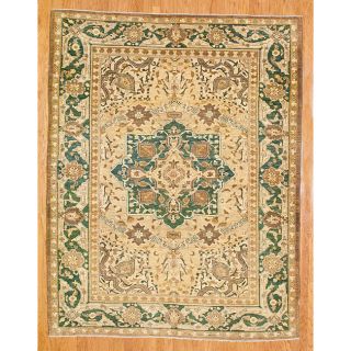 Afghani Hand knotted Green/ Brown Oushak Wool Rug (711 x 101) Was $