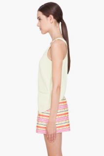 CARVEN Light Yellow Cropped Tank Top for women