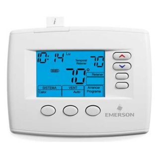 Emerson 1F85ST 0422 Digital Thermostat, 2H, 2C, 5 1 1, 5 2 Prog