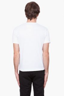 Comme Des Garçons Play  White Green Logo T shirt for men