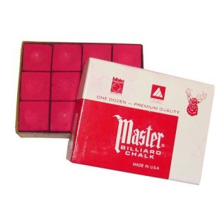 Boîte de 12 craies Master rouge   Achat / Vente USTENSILE BILLARD