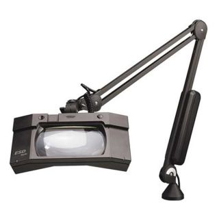 Luxo 17900BK Magnifier Light, 1.85, Black, Arm 45 In
