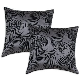 Grey and Black Accent Pillows (Set of 2)