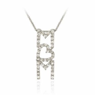 Icz Stonez Sterling Silver Cubic Zirconia Mom Necklace Today $20.99