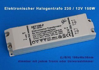 Halogentrafo 230/12V 150W elektronisch (kleine Bauweise) 