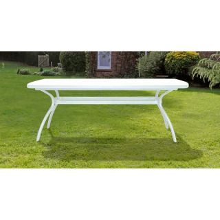 Table resine renforcée blanche 210 x 108 cm   Achat / Vente TABLE DE