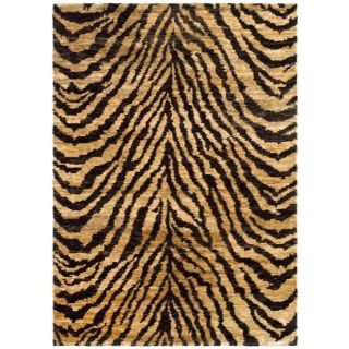 Hand knotted Vegetable Dye Tiger Beige/ Black Rug (6 x 9) Today: $
