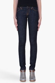 Nudie Jeans Tight Long John Organic Twill Rinsed Jeans for women