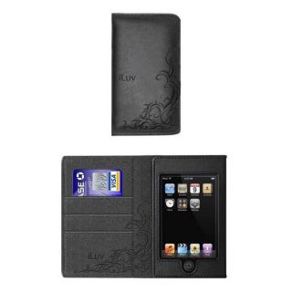 Apple iPod Touch 2 and 3 Premium Leatherette Wallet Pouch