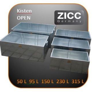 ZICC ® Kiste OPEN 115l Truhe Blechkiste Transportkiste 