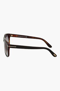 Tom Ford Black & Tortoiseshell Rectangular Ft0236 Sunglasses for men