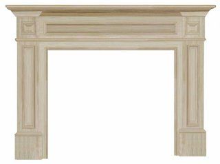 Pearl Mantels 140 50 Classique 50 Inch Fireplace Mantel, Unfinished