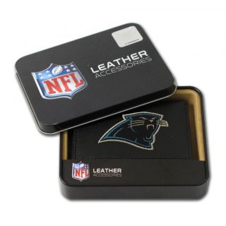 Carolina Panthers Mens Black Leather Tri fold Wallet Today $25.99 5