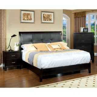 Chester 3 piece Queen size Bed with Nightstand and Chest Set
