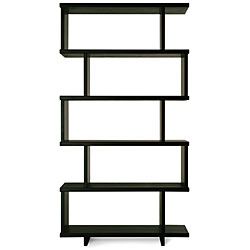 Staggered shelf Bookcase